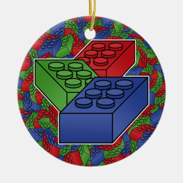 Kunst - Bau-Blöcke für Kinder Keramik Ornament (Vorne)