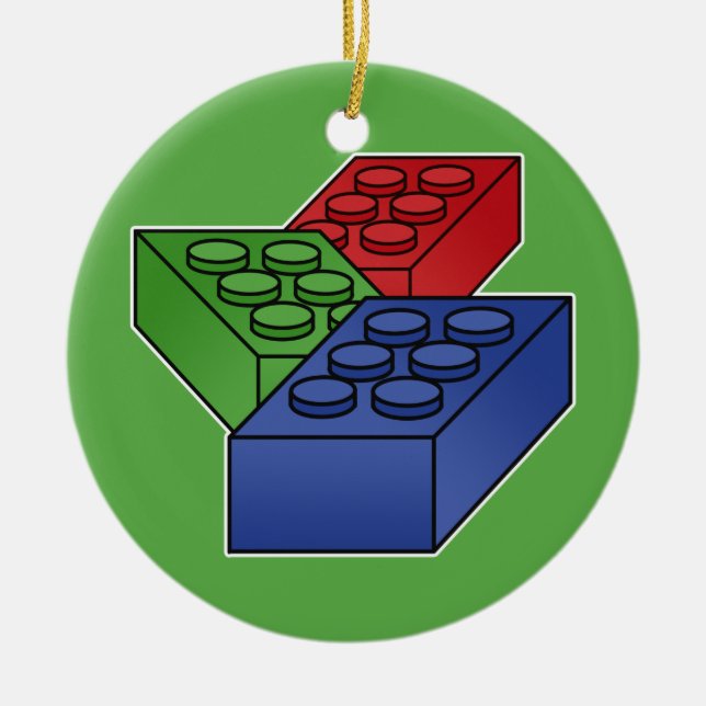 Kunst - Bausteine für Kinder Keramik Ornament (Vorne)