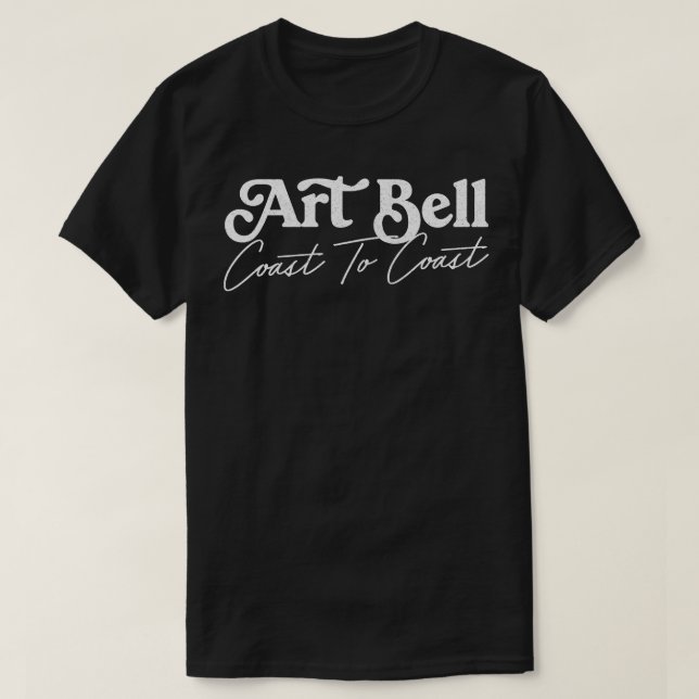Kunst-Bell-Küste bis Küste T-Shirt (Design vorne)