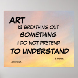KUNST BREITET DEN SAMMLERDRUCK AUS POSTER