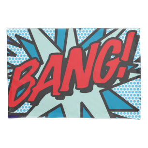 Kunst BUMS PENG Lustig Retro Comic Buch Pop Art Kissenbezug