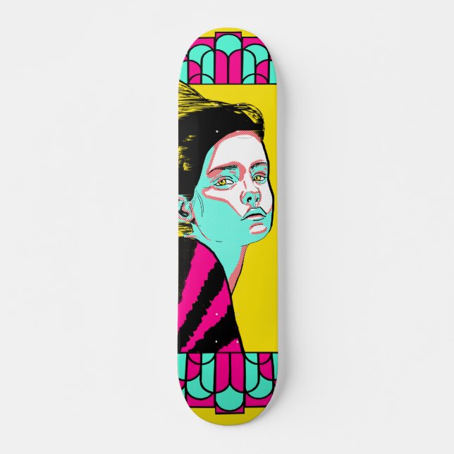 Kunst Decko Skateboard (Vorne)