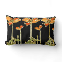Kunst decoratifs (orange Blume) Throw-Kissen