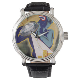 Kunst-Deko 1934 Jaarbeurs Utrecht Armbanduhr