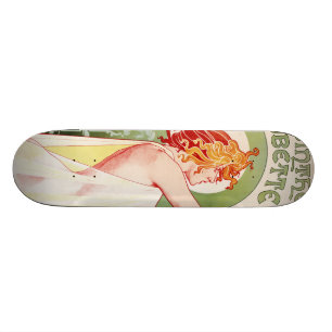Kunst-Deko Alphonse Mucha Skateboard