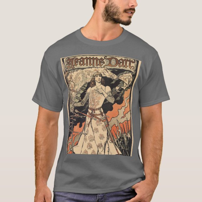 Kunst-Deko Alphonse Mucha T-Shirt (Vorderseite)