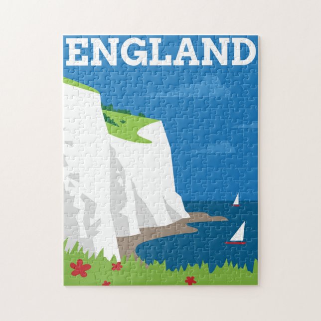 Kunst-Deko-Art-England-Plakat Puzzle (Vertikal)