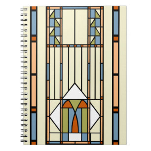 Kunst-Deko-beflecktes Glas Notizblock