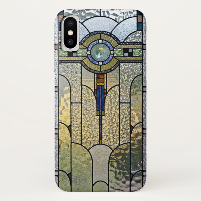 Kunst-Deko-beflecktes Glasfenster iPhone X Fall Case-Mate iPhone Hülle (Rückseite)