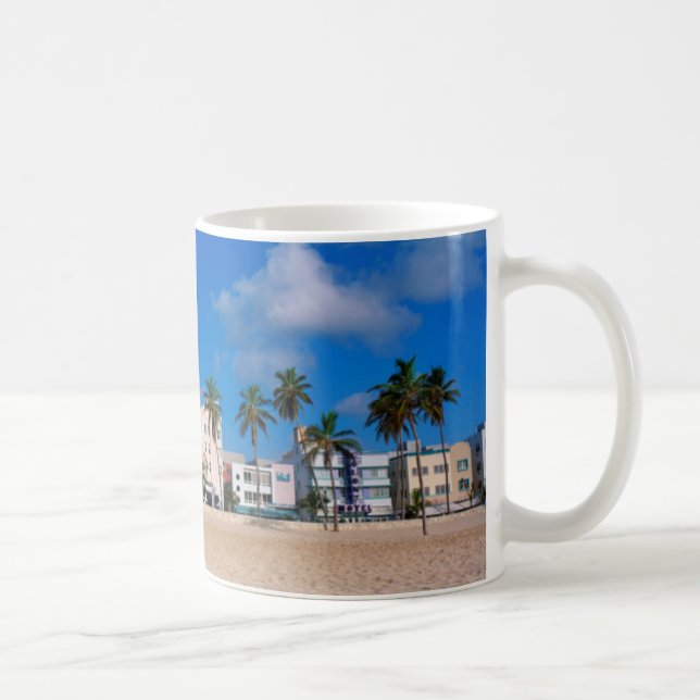 Kunst-Deko-Bezirk des Südstrandes Miami Kaffeetasse (Rechts)