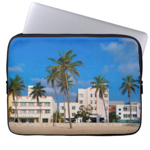 Kunst-Deko-Bezirk des Südstrandes Miami Laptopschutzhülle