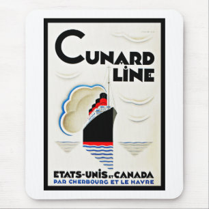 Kunst-Deko Cunard Linie Mousepad
