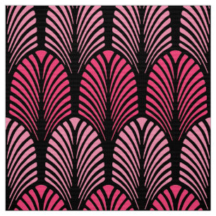 Kunst-Deko-Feder-Muster, pinkfarbenes rosa und Stoff