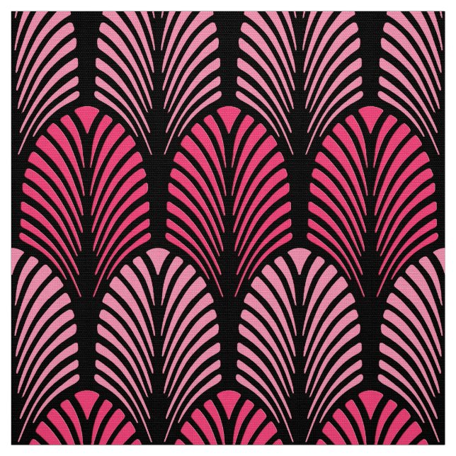 Kunst-Deko-Feder-Muster, pinkfarbenes rosa und Stoff (Muster)