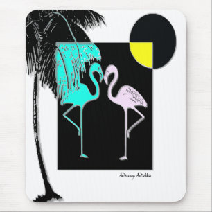 Kunst-Deko-Flamingo-Mausunterlage Mousepad