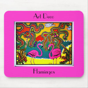 Kunst-Deko-Flamingos Mousepad