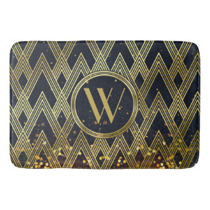 Kunst-Deko Gatsby Glamour-geometrisches Badematte