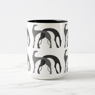 Kunst-Deko-Jagdhund-Tasse Zweifarbige Tasse