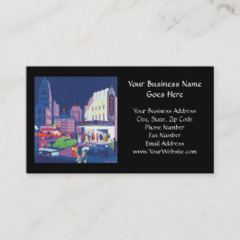 Kunst-Deko-Kalkutta-Stadt-Theater-Szene Visitenkarte