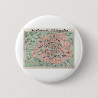 Kunst-Deko-Karte 1932 von Paris, Frankreich Button