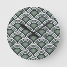 Kunst-Deko-konzentrische Kreis-Uhr