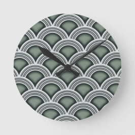 Kunst-Deko-konzentrische Kreis-Uhr Runde Wanduhr