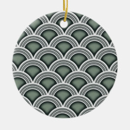 Kunst-Deko-konzentrische Kreise Keramik Ornament