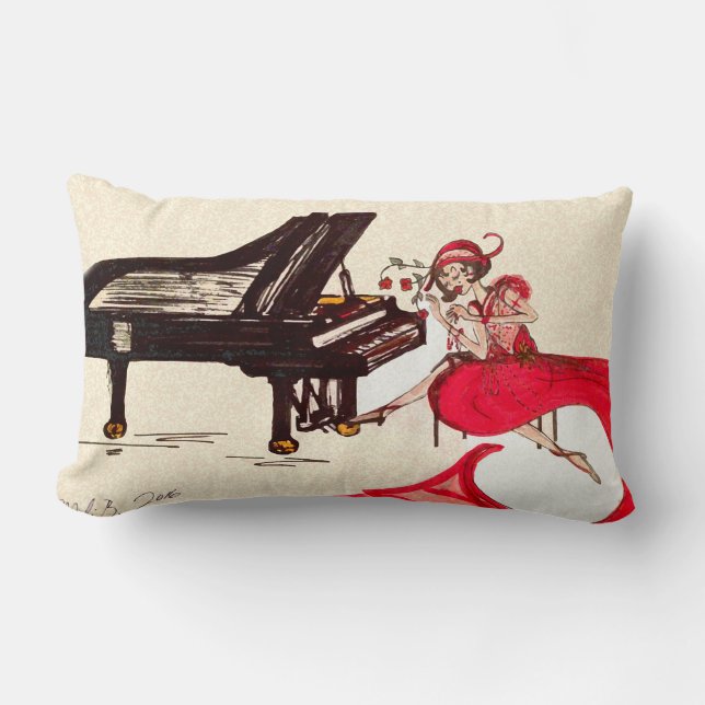 Kunst-Deko Lendenkissen (Vorderseite)