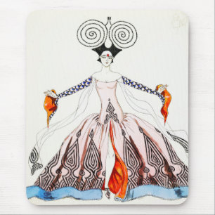 Kunst-Deko-Mode-Mausunterlage Georges Barbier Mousepad