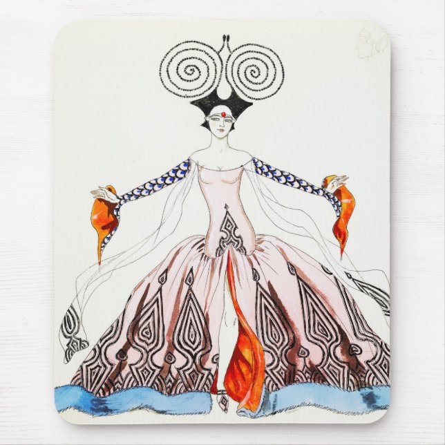 Kunst-Deko-Mode-Mausunterlage Georges Barbier Mousepad (Vorne)