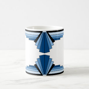 Kunst-Deko-Muster in den Blues Tasse