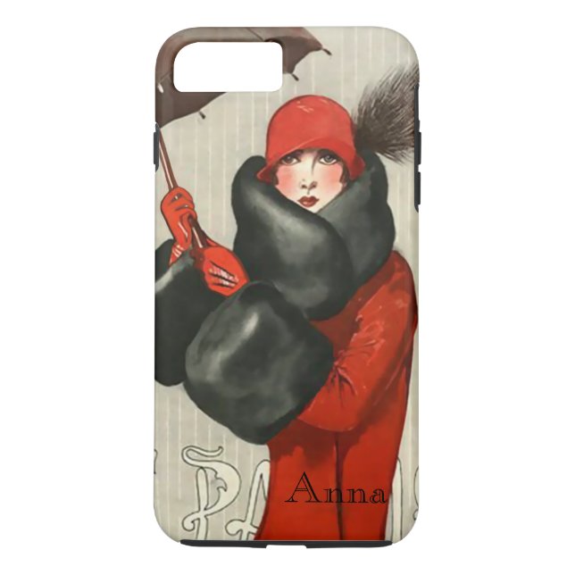Kunst-Deko-Pariser Mode-Bild iPhone 7/8 Fall Case-Mate iPhone Hülle (Rückseite)