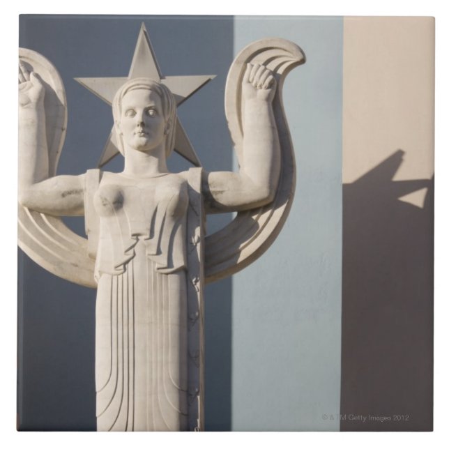 Kunst-Deko-Skulptur an der Staats-Messe von Texas Fliese (Vorderseite)