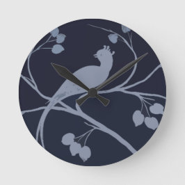 Kunst-Deko-Taube Runde Wanduhr