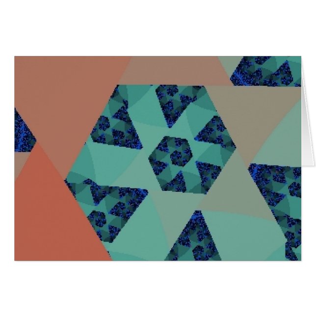 Kunst-Deko-Treppenhaus-Karte (Vorderseite (Horizontal))