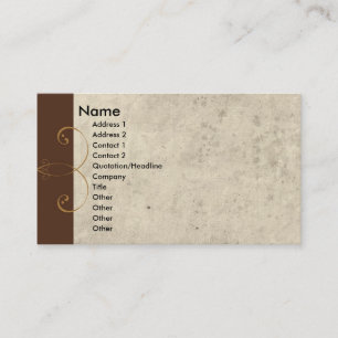 Kunst-Deko Visitenkarte