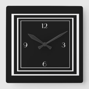 KUNST-DEKO-WAND-UHR QUADRATISCHE WANDUHR