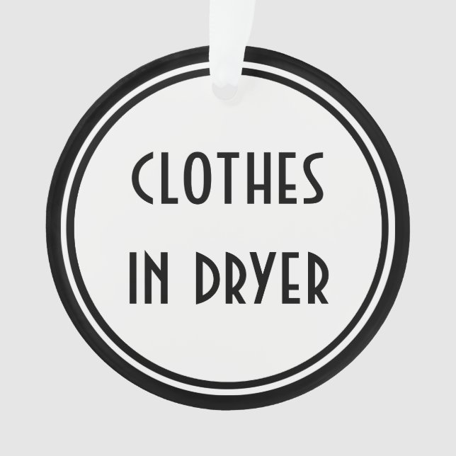 Kunst-Deko ~ Wäscherei-Raum-Tür-Aufhänger Ornament (Vorderseite)