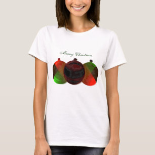 Kunst-Deko-Weihnachten verziert T - Shirt