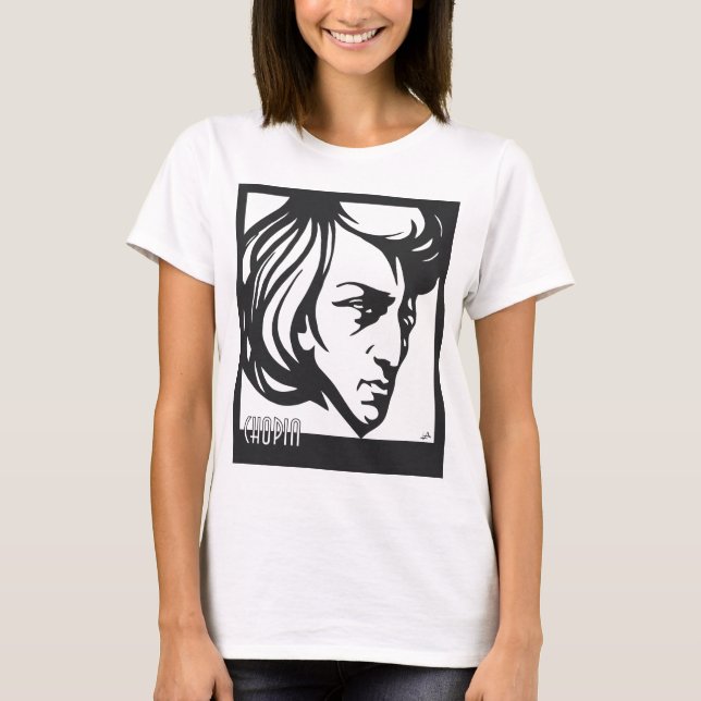 Kunst-Dekoart Chopin T-Shirt (Vorderseite)