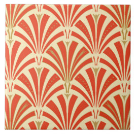 Kunst-Dekofanmuster - Mandarine Fliese