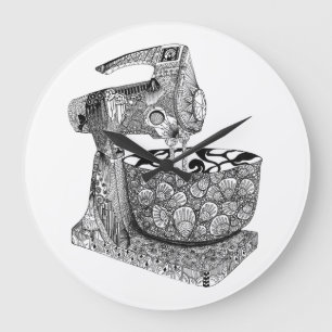 Kunst-Dekomischerküchen-Wanduhr Große Wanduhr