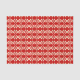 Kunst-Dekotapetenmuster - Rot und Weiß Seidenpapier