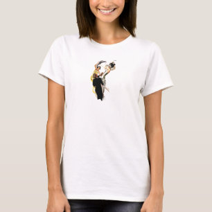 Kunst-Dekozwanziger jahre Jazz-Alter T-Shirt