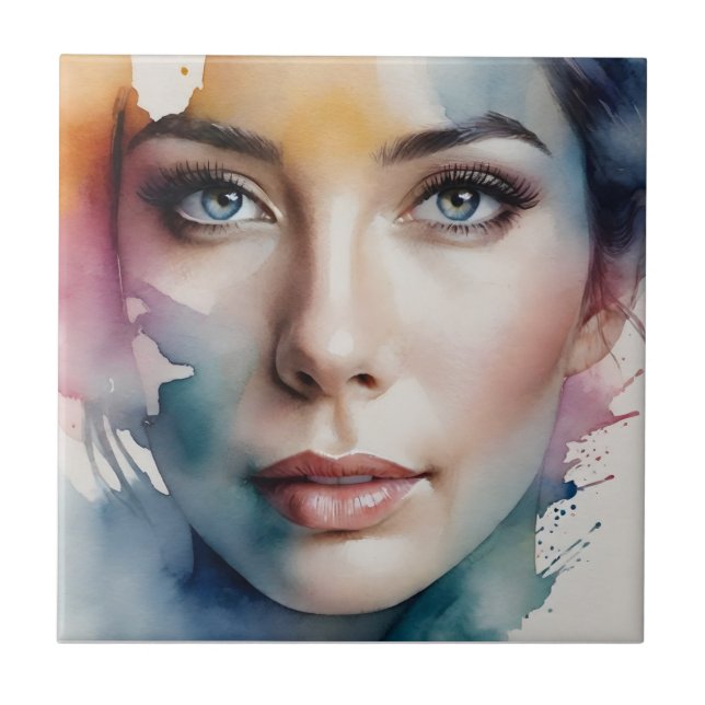 Kunst der doppelten Exposition Fliese (Vorderseite)