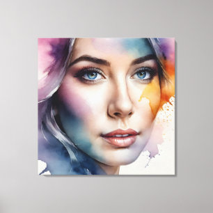 Kunst der doppelten Exposition Leinwanddruck