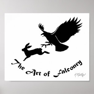 Kunst der Falknerei - Rotschwanzbussard Poster
