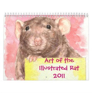 Kunst der illustrierten Ratte 2011 Kalender