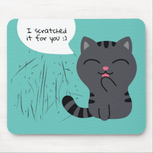 Kunst der Kratching Illustration Mousepad