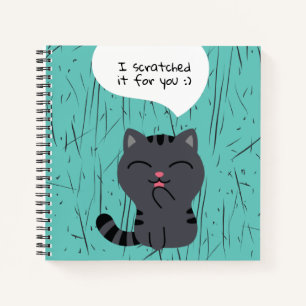 Kunst der Kratching Illustration Notizbuch